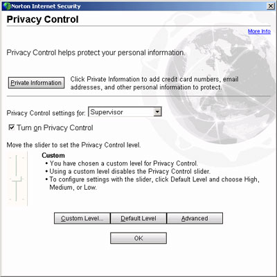 Screenshot 2 - Privacy Control
